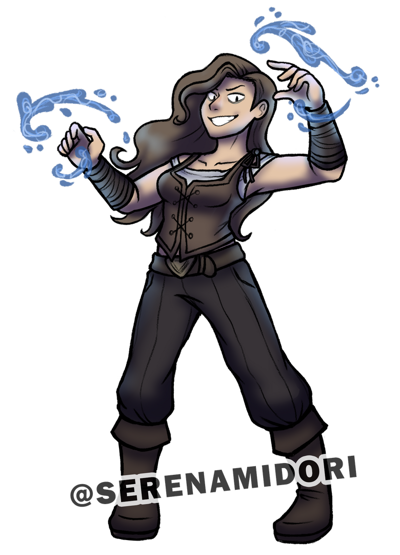 Single character piece of a fantasy character